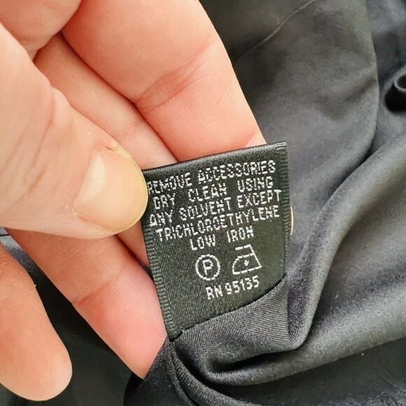 LAFAYETTE 148 Black White Cotton Button Front 3/4 Sleeve Lined Jacket Size 4 - Picture 11 of 12